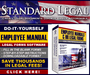 do it yourself Employee Manual software from Standard Legal