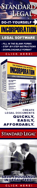 do it yourself Incorporation software from Standard Legal