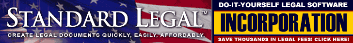 do it yourself Incorporation software from Standard Legal