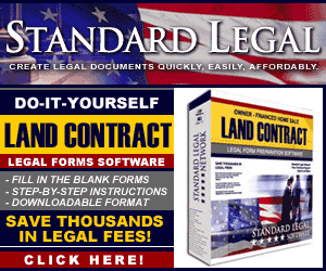 do it yourself Land Contract software from Standard Legal