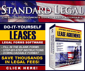 do it yourself Lease Agreements software from Standard Legal