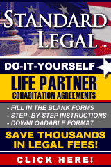 do it yourself Life Partner Cohabitation Agreements software from Standard Legal
