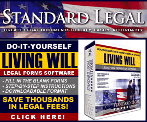 do it yourself Living Will software from Standard Legal