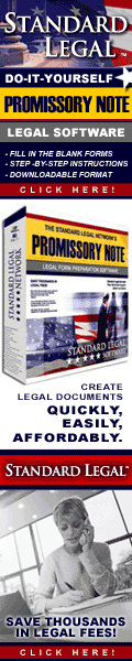 do it yourself Promissory Notes software from Standard Legal