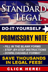 do it yourself Promissory Notes software from Standard Legal