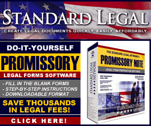 do it yourself Promissory Notes software from Standard Legal