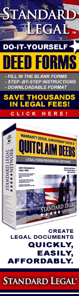 do it yourself Quitclaim Deeds software from Standard Legal