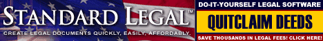 do it yourself Quitclaim Deeds software from Standard Legal