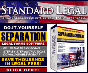 do it yourself Separation Agreement software from Standard Legal