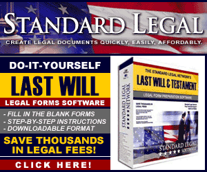 do it yourself Will software from Standard Legal